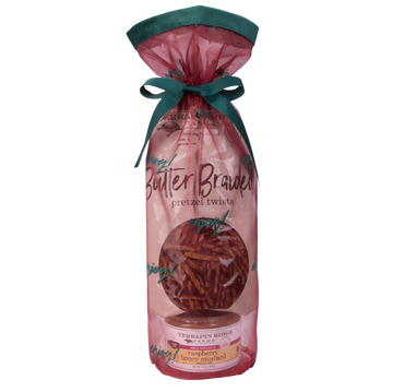 Holiday Grab and Go Giftset with Raspberry Honey Mustard and Braided Pretzel Twists