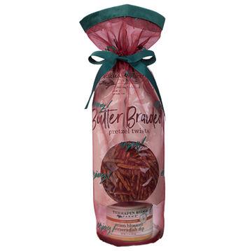 Holiday Grab and Go Giftset with Onion Blossom Horseradish Dip and Butter Braided Pretzels
