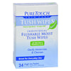 Puretouch Tush Wipes Flushable - 24 Wipes