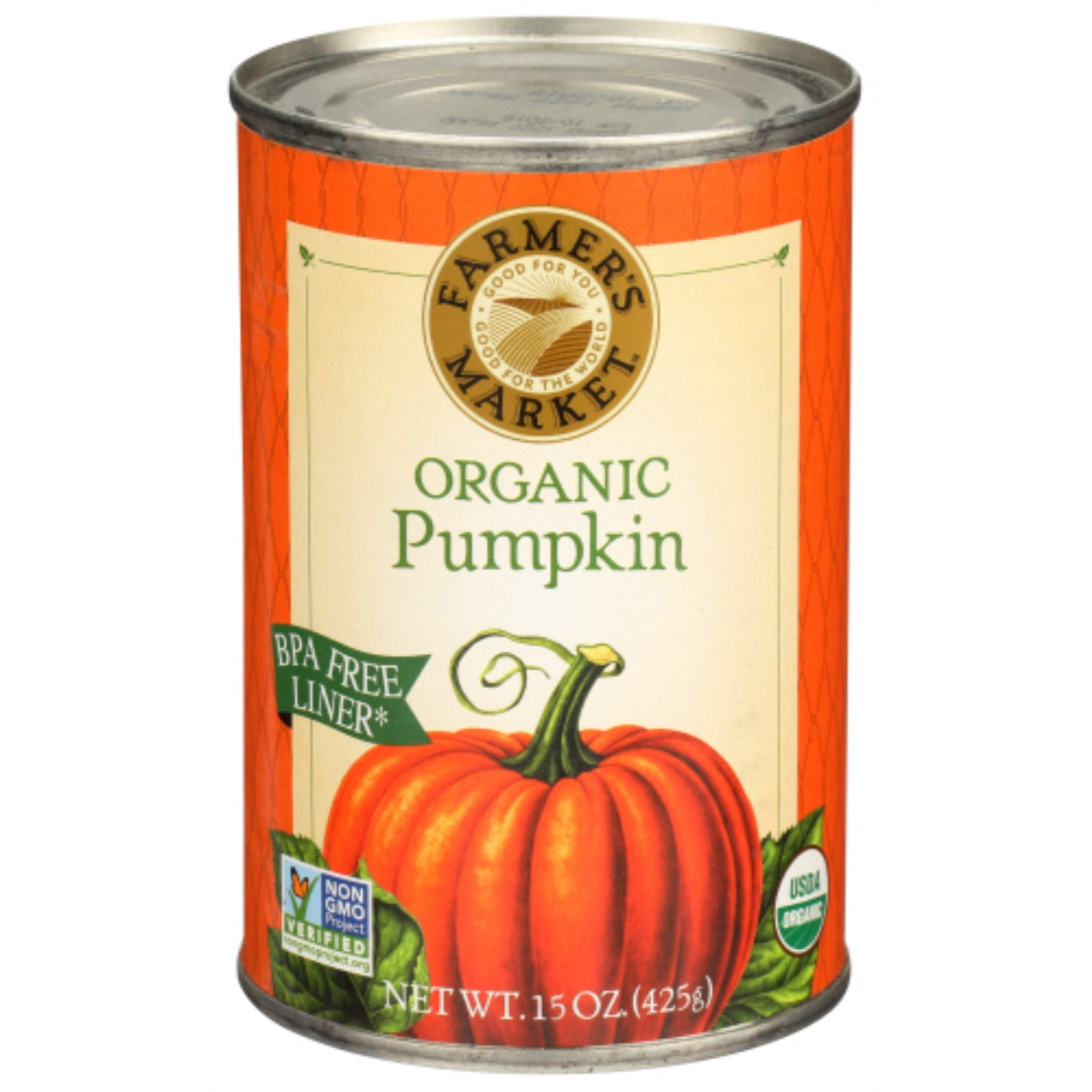 Farmers Market Foods, Pumpkin Org, 15 Oz, (Pack Of 12)