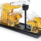 Whiskey Gun Decanter &Shot Glasses Gift Set - Mahogany Tray