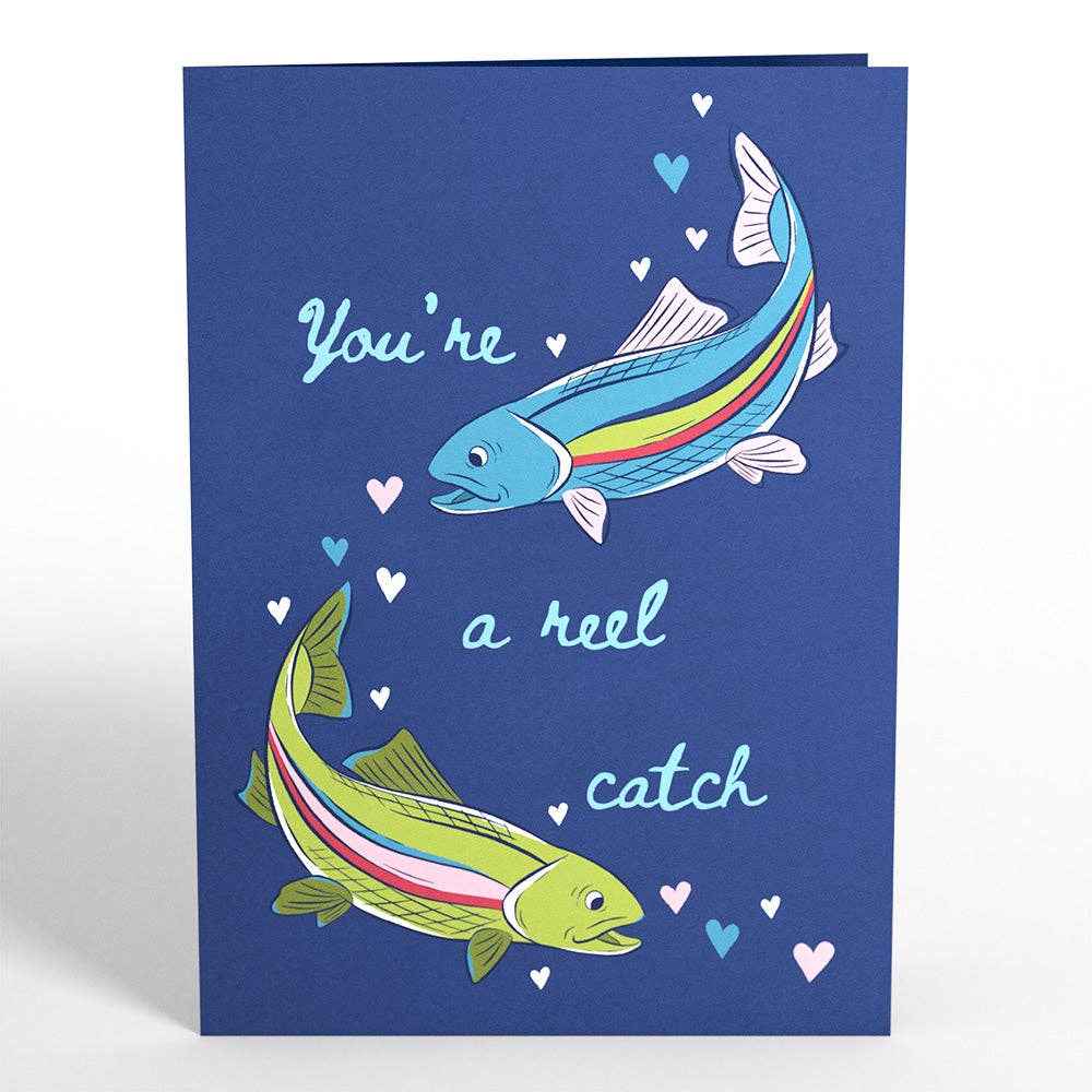 You’re a Reel Catch Fish 5x7" Pop-Up Card