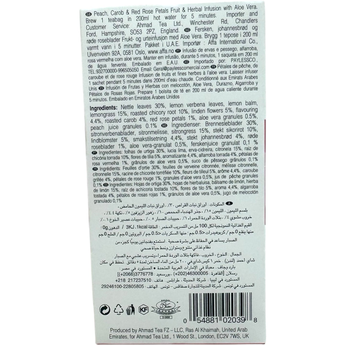 Ahmad Tea Beauty Herbal Tea for Skin Radiance