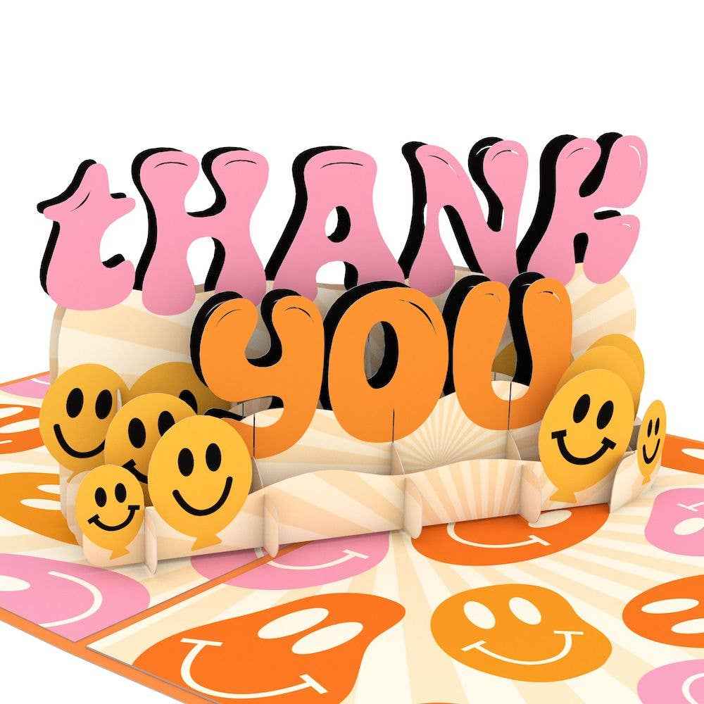 All Smiles Thank You 5''x7'' Card, Pop-Up Cards