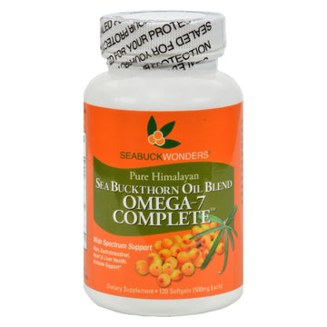 Seabuck Wonders Sea Buckthorn Oil - 500mg, 120 Softgels