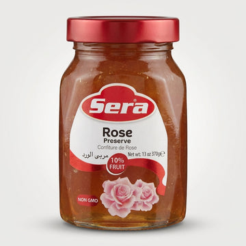 Sera Rose Preserve 13 oz - Non-GMO Rose Petal Jam with 10% Fruit