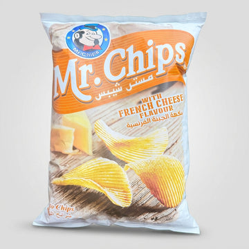 Mr. Chips French Cheese Flavour Potato Chips 80g - Crispy Middle Eastern Snack