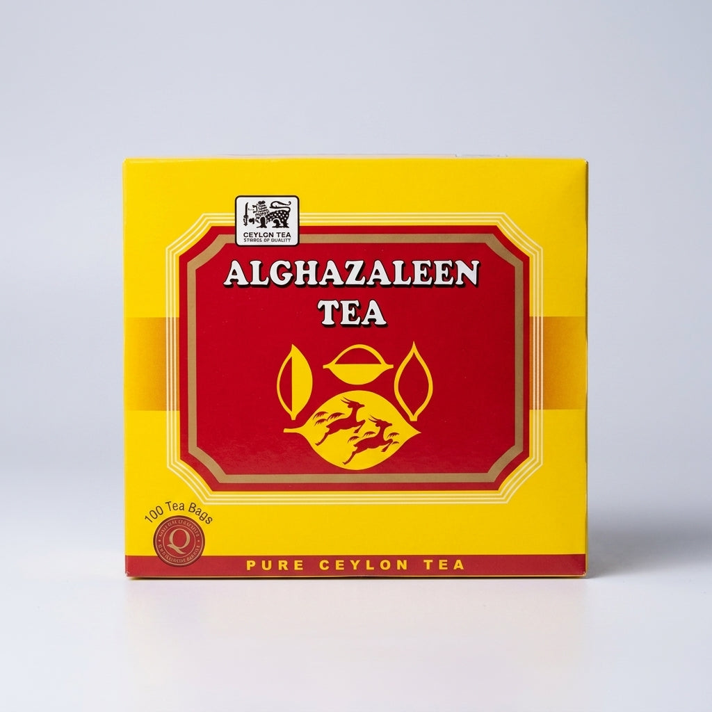 Alghazaleen Pure Ceylon Tea 100 Bags - Premium Sri Lankan Black Tea