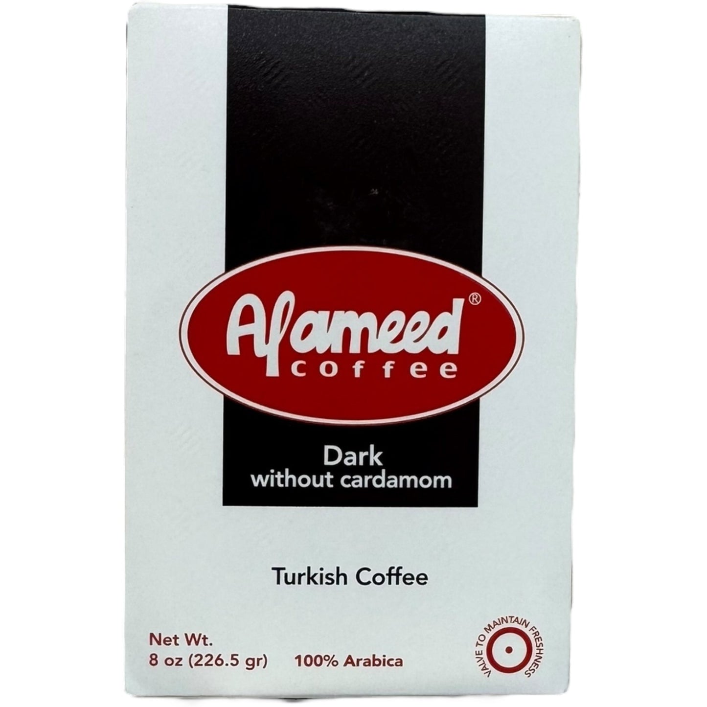 Al Ameed Dark Turkish Coffee Without Cardamom – 100g
