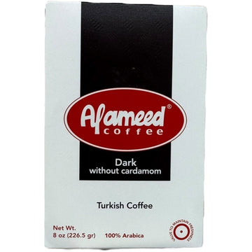Al Ameed Dark Turkish Coffee Without Cardamom – 100g