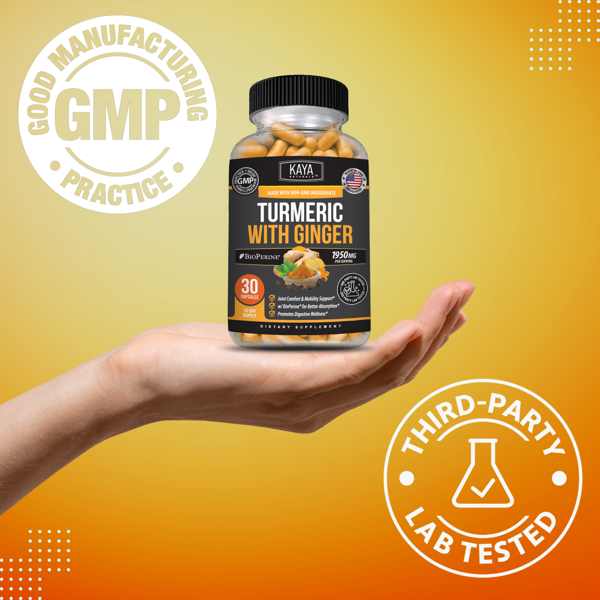 Turmeric with Ginger - Joint & Digestive Support