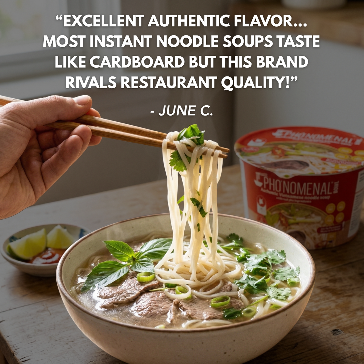 Pho’nomenal Bowl Instant Beef Pho (Case of 6 Bowls)