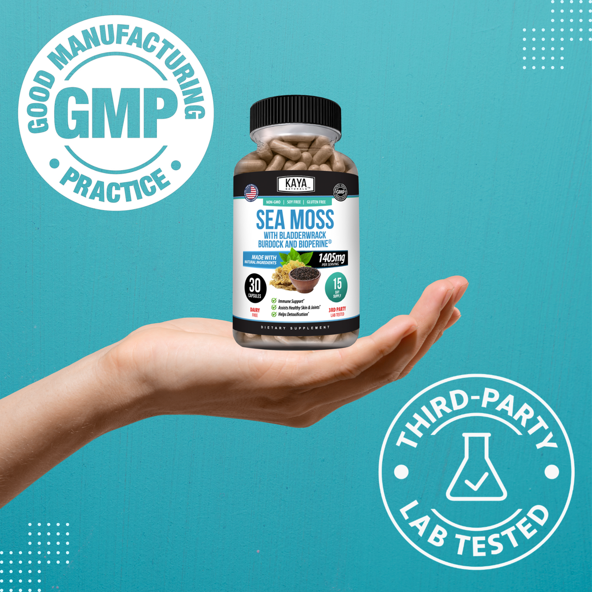 Sea Moss with Bladderwrack, Burdock, and BioPerine®