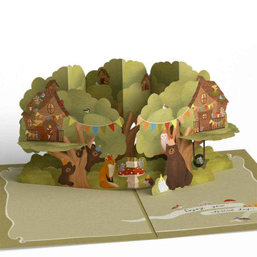 Woodland Birthday Party 5''x7'' Card, Birthday Cards