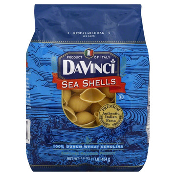 Davinci, Pasta Sea Shells, 16 Oz, (Pack Of 12)