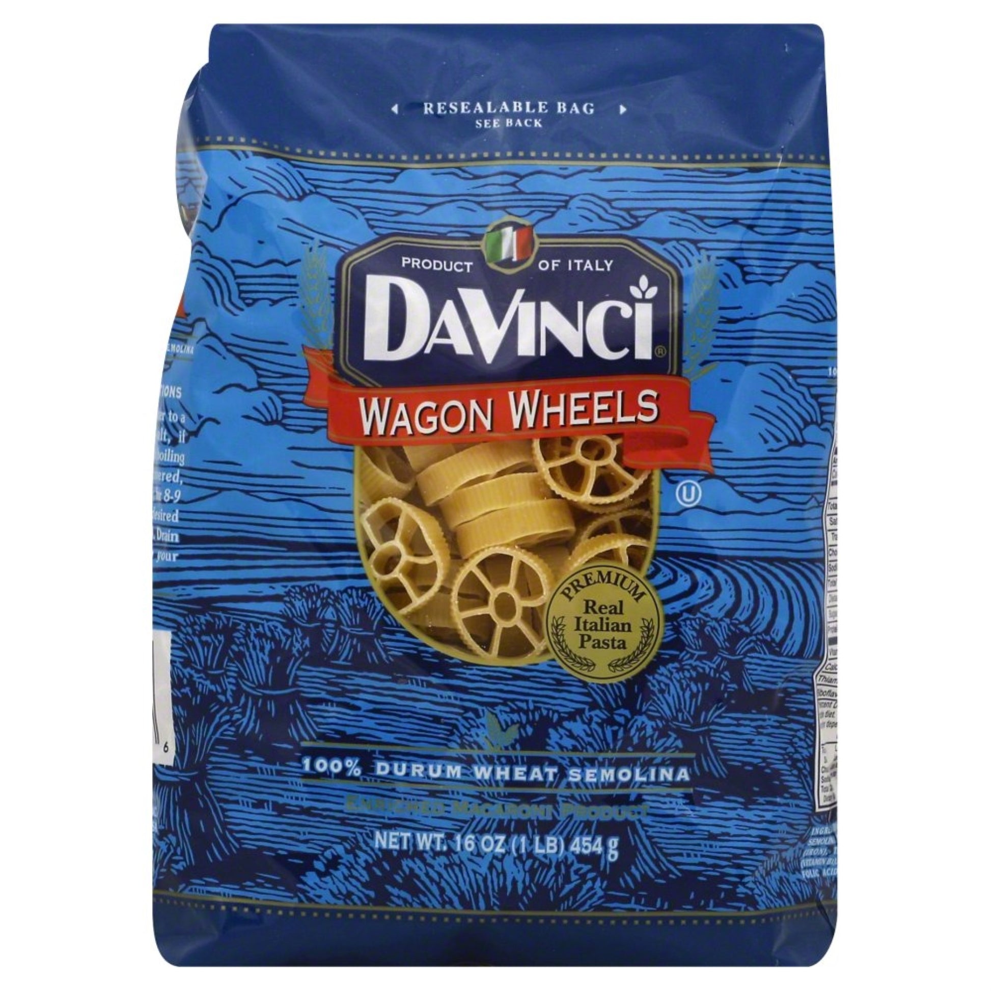 Davinci, Pasta Wagon Wheels, 16 Oz, (Pack Of 10)