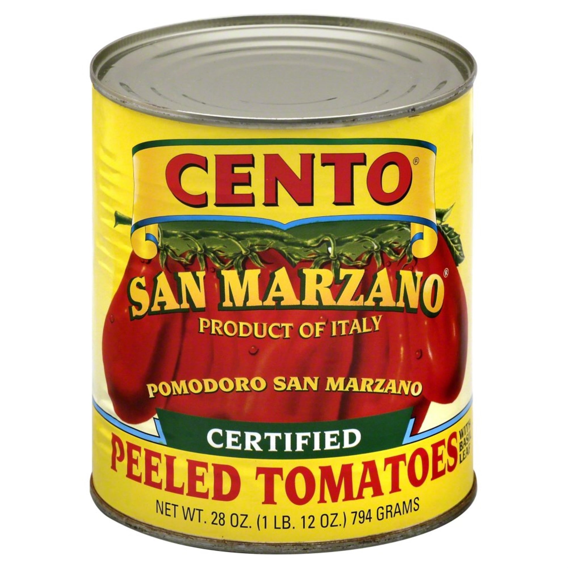 Cento, Tomato San Mrzno Pld Bsl, 28 Oz, (Pack Of 12)