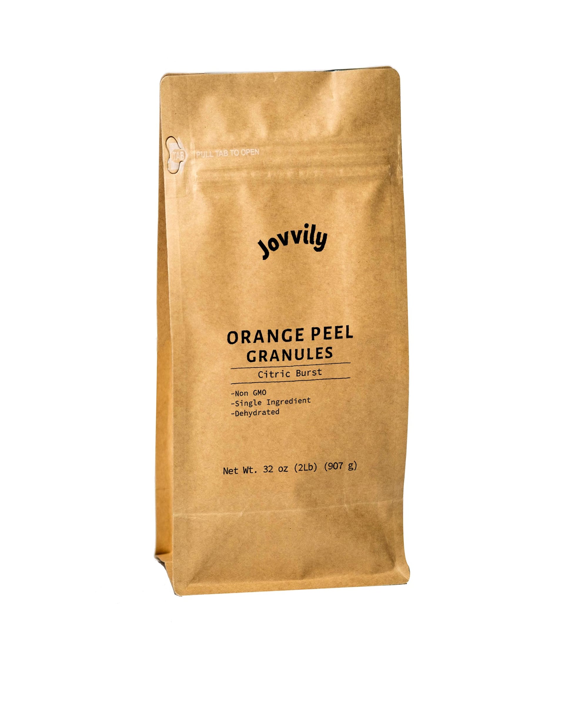 Jovvily Orange Peel Granules - 2lb - Burst of Citrus - Dried Peels