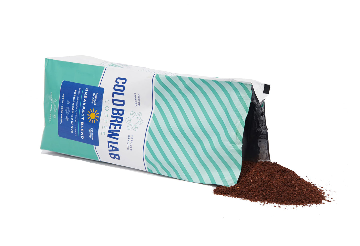 Cold Brew Organic Breakfast Blend Coffee, Coarse Ground, Medium Roast, 2 Lb, For Cold Brewing & French Press