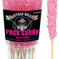 Buffalo Bills Cherry (Pink) Rock Candy On A Stick (12-ct cup pink rock candy crystal sticks)