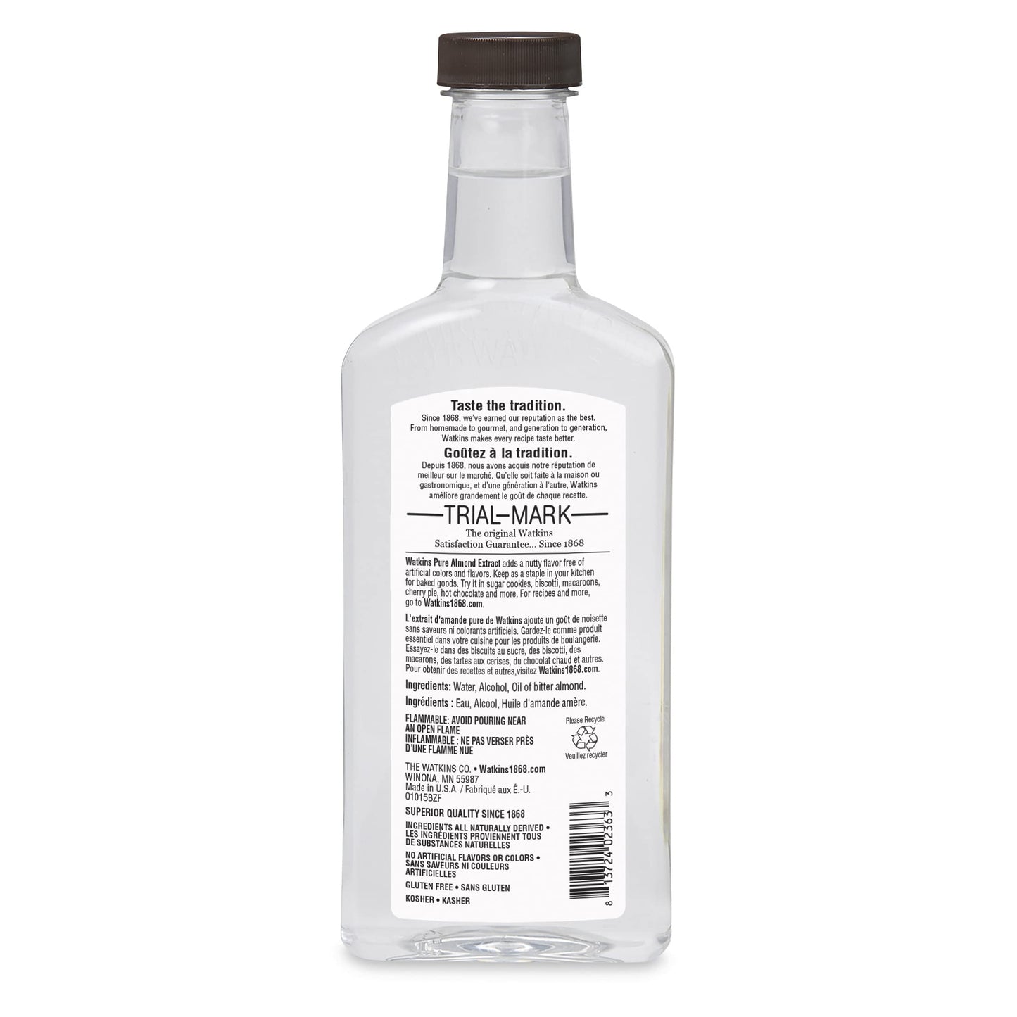 Watkins Pure Almond Extract, 11 Oz. Bottle, 1 Count