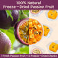 Fangkic Freeze Dried Passion Fruit, 100% Natural, No Sugar, 9 oz, Small