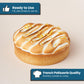 Cambie Sweet Round Mini Tart Shells  1.38 Diameter  French Style Tart Shells with White Chocolate Coating (Pack of 96)