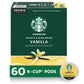 Starbucks K-Cup Coffee Pods, Vanilla Flavor, 100% Arabica, 60 Pods (6 Boxes), 10 Count per Box