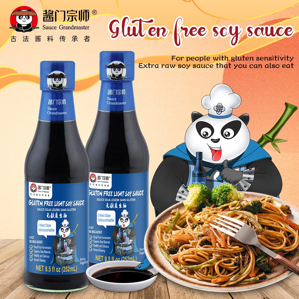 Sauce Grandmaster Soy Sauce & Oyster Sauce Combo - 8.5oz + 13.5oz, Perfect for Dipping, Stir-Frying, Braising, Stewing