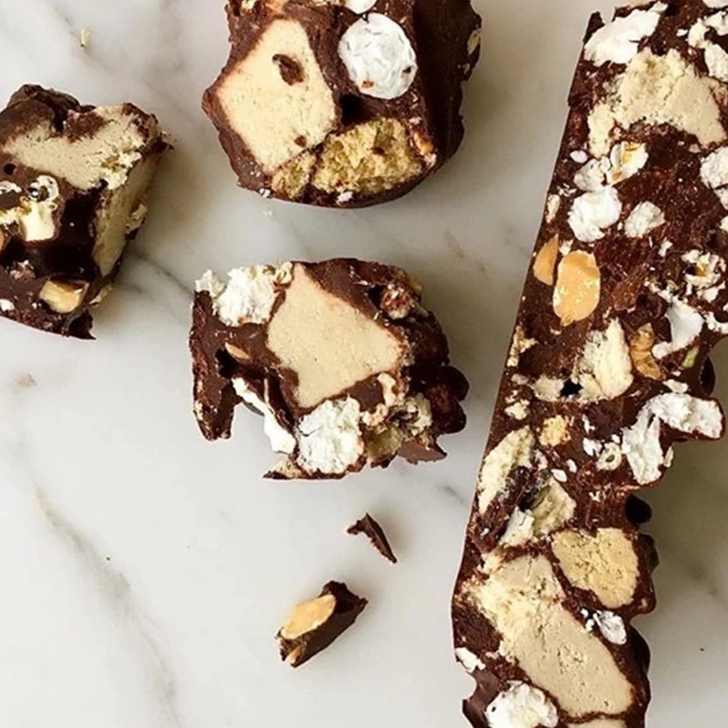 Seed + Mill - Halva - Sea Salt Dark Chocolate - Vegan, Kosher, Glutenfree - Enjoy This Fudgelike Candy Made From Sesame Paste &