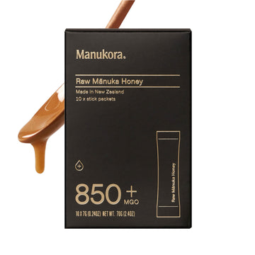 Manukora UMF 20+/MGO 850+ Raw Manuka Honey - Authentic Non-GMO New Zealand Honey, UMF & MGO Certified, Traceable from Hive to Ha