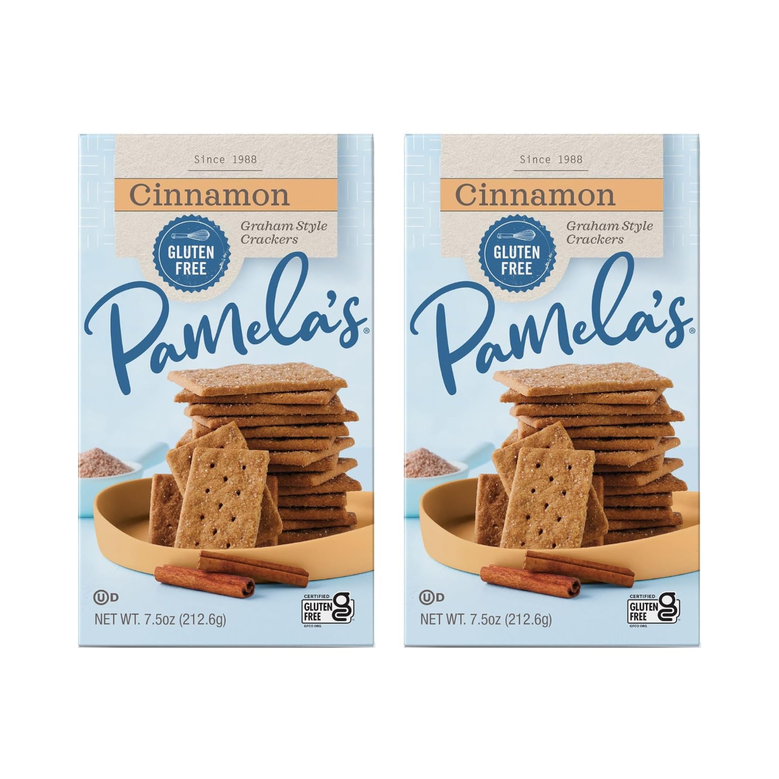 Pamelas Products Gluten-Free Graham Crackers Cinnamon - 7.5 oz - 2 pc