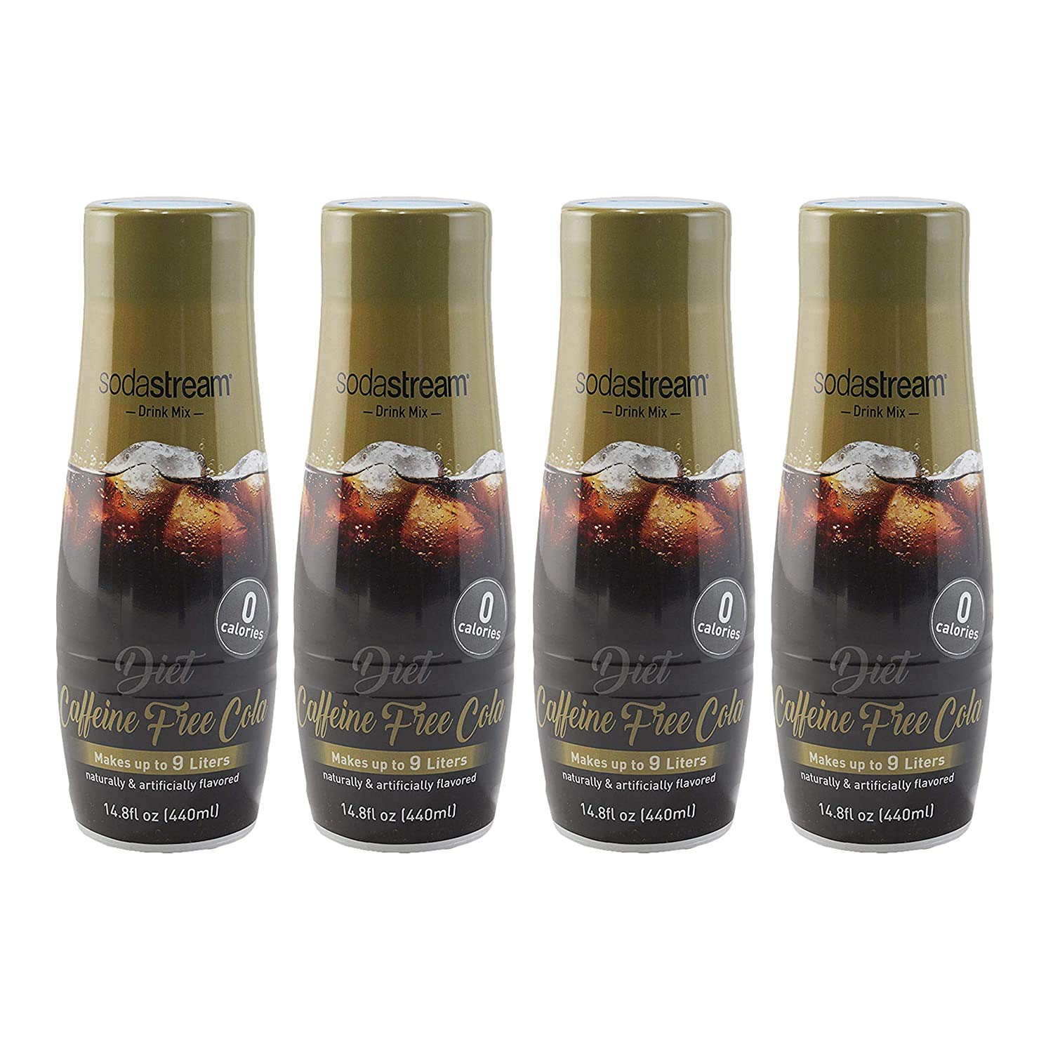 SodaStream Diet Caffeine Free Cola, 4-Pack, 14.8 Fl Oz Each, Model 1100983011