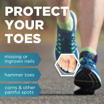 Homergy Original Soft Gel Toe Cap - 6 Big Toe Protectors For Women & Men, Cushioning Toe Sleeves To Provide Relief From Missing/