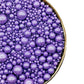 Purple Pearl Sprinkles,Cake Sprinkles,Cookie Sprinkles,Sugar Pearl, Edible Candy Pearls 130G 4.6Oz For Cake Cupcake Decorationg