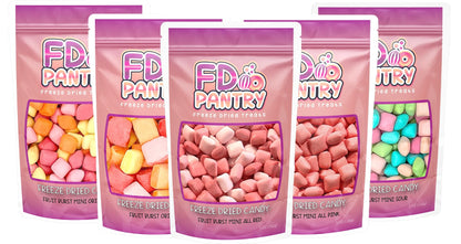 Freeze Dried Candy Variety Pack 5oz (5 Pack) - Freeze Dried Candy Bulk, Original, Mini Original, All Pinks, All Reds, Sour Assor