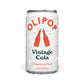 OLIPOP Minis Prebiotic Soda Pop  Vintage Cola  Pantry Pack Packed with Prebiotics  Fiber  and Botanicals  Gluten Free  Vegan  GMO Free  7.5oz (6-Cans)