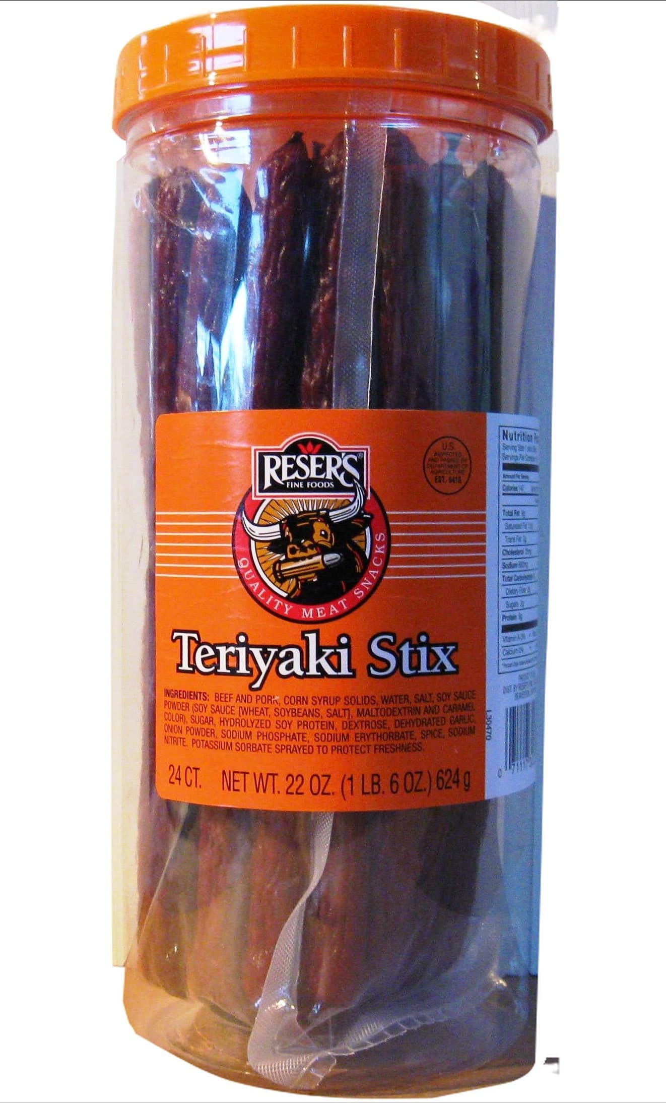 Resers Teriyaki Sticks 22 oz. / 24 ct.