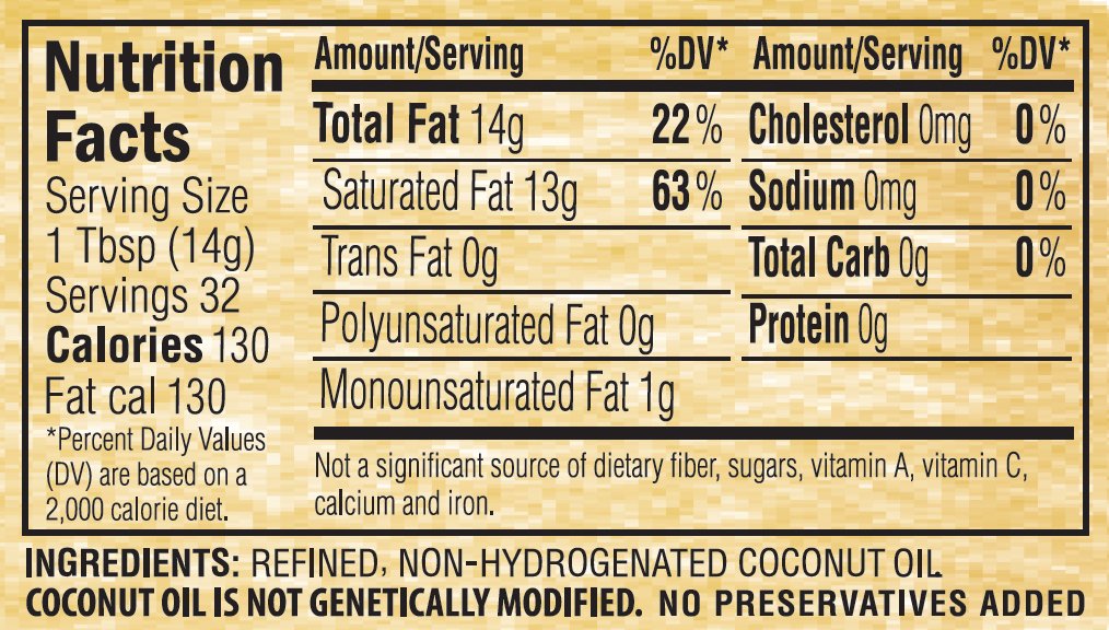Golden Barrel Coconut Oil (6/96 Fl. Oz. Cases)