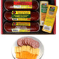 Wisconsin Cheese Company Gourmet Cheese & Sausage Gift Box - 44 Ounces, Perfect for Parties and Holiday Gifts