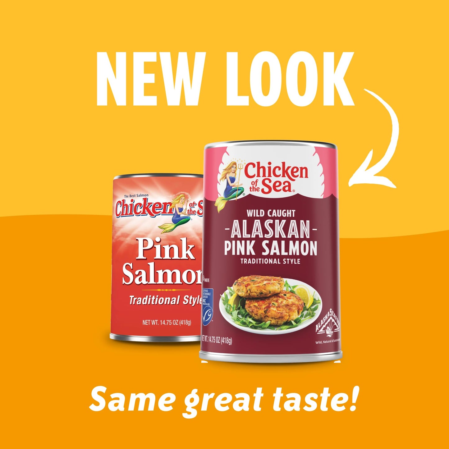 Chicken Of The Sea Alaskan Pink Salmon, 14.75 Ounce Can (Pack Of 1), Wild Caught Canned Salmon, Traditional Style