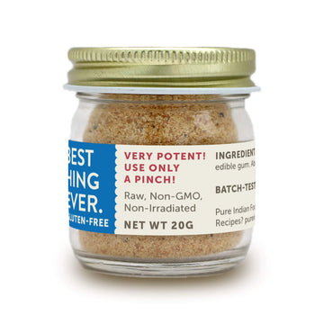 PURE INDIAN FOODS Asafoetida Powder - Gluten Free Indian Spice Substitute, 20g Glass Bottle (3 Pack)