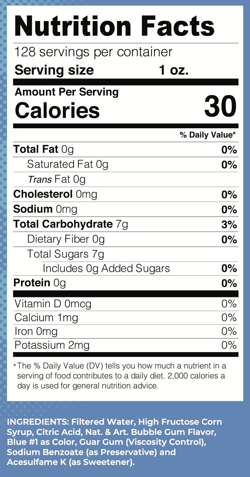 Lucy s Family Owned - Shaved Ice Snow Cone Syrup, Bubble Gum - 1 Gallon (128oz)