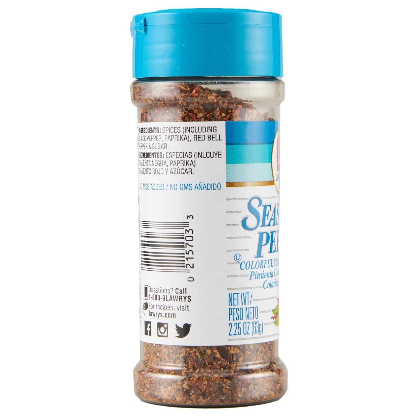 Lawry's Seasoned Pepper, 2.25 -Ounce Shakers (Pack of 2)