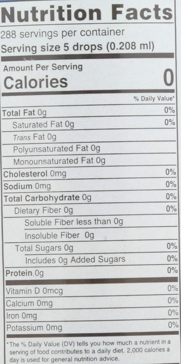 Sweetleaf Stevia Clear Vanilla Creme, 2 Fl Oz (168384)