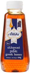 Attiki Pure Greek Honey with Thyme, Wild Flowers and Herbs, Perfect for Baking, Cooking, Lemonade and Tea, 16.58 oz (470 grams),