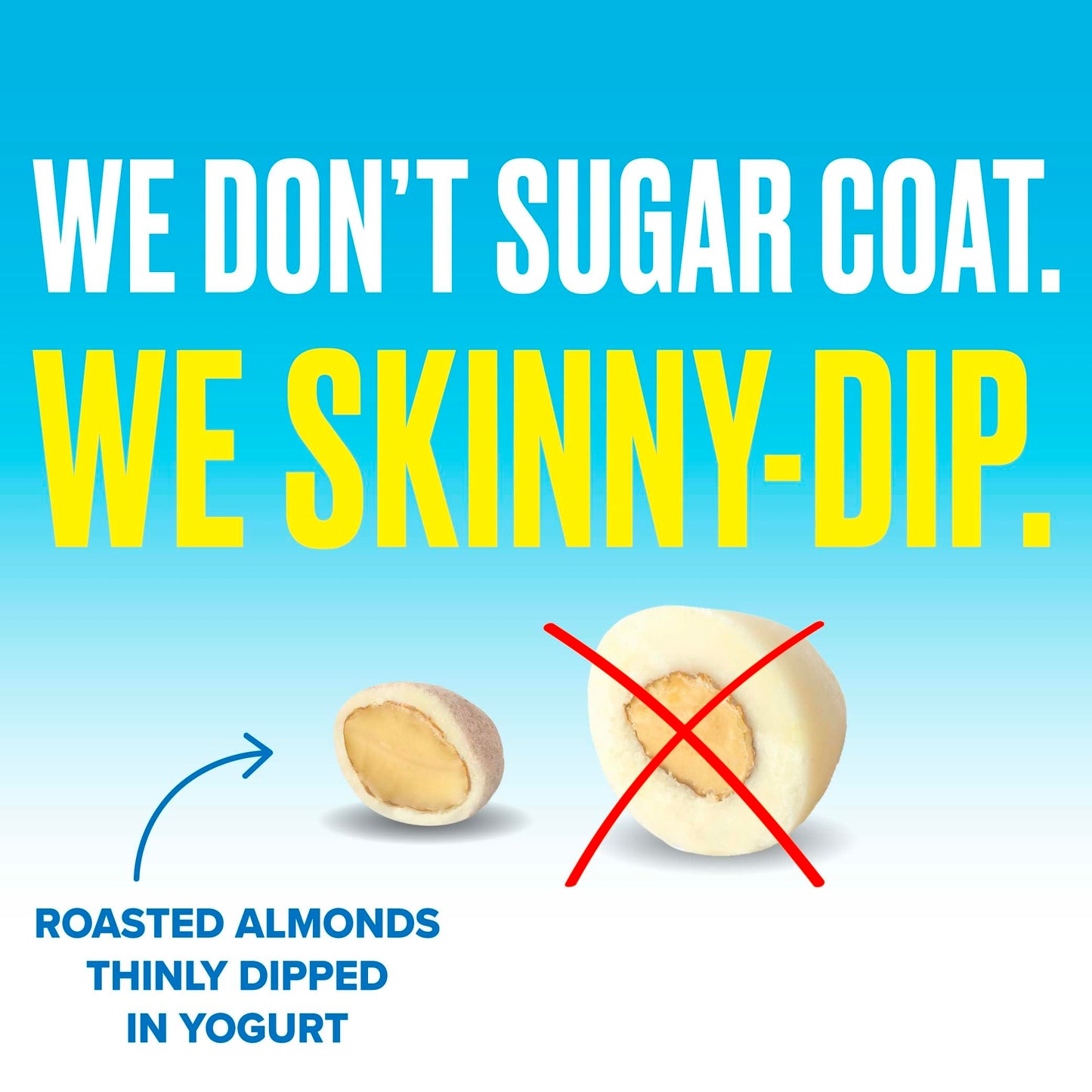 SKINNYDIPPED Yogurt covered Almonds, Resealable Bag, 1 count, Lemon Bliss, 35 Oz