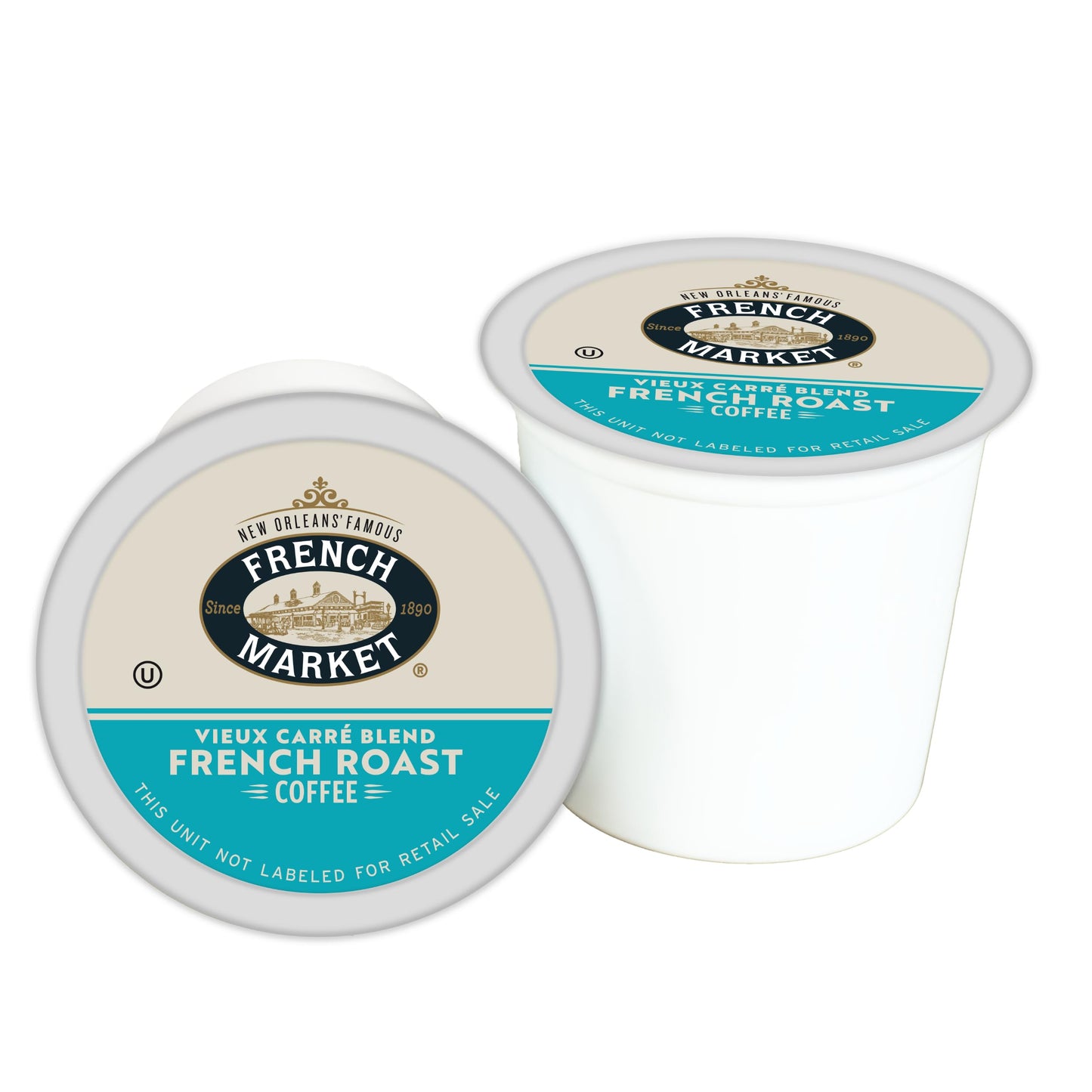 French Market Vieux Carr   Blend French Roast Single Serve Coffee Pods, 12Ct Box (Pack Of 6)