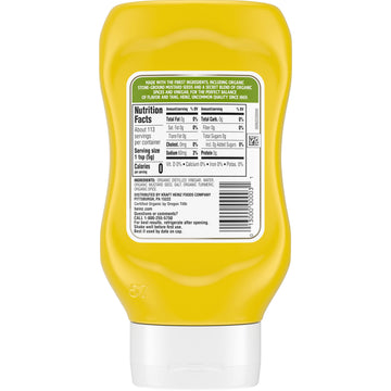 Heinz Organic Yellow Mustard (20 oz Bottle)