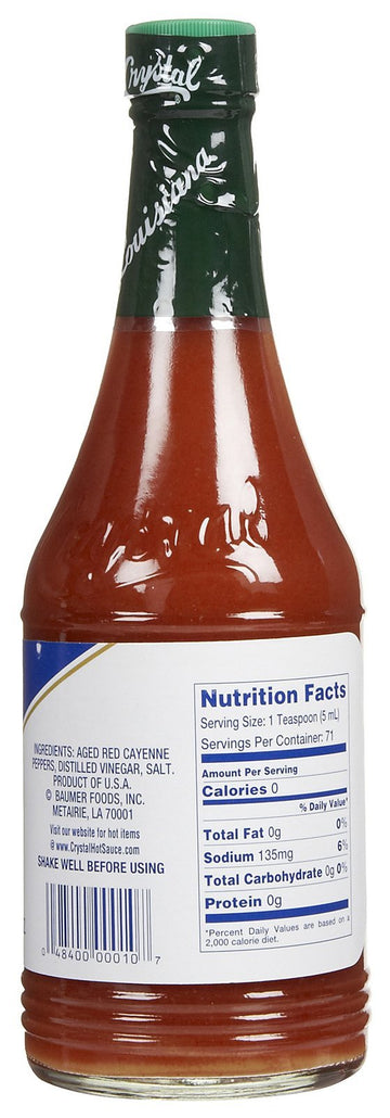 Crystal Hot Sauce Glass , 12 Ounce -- 12 Case